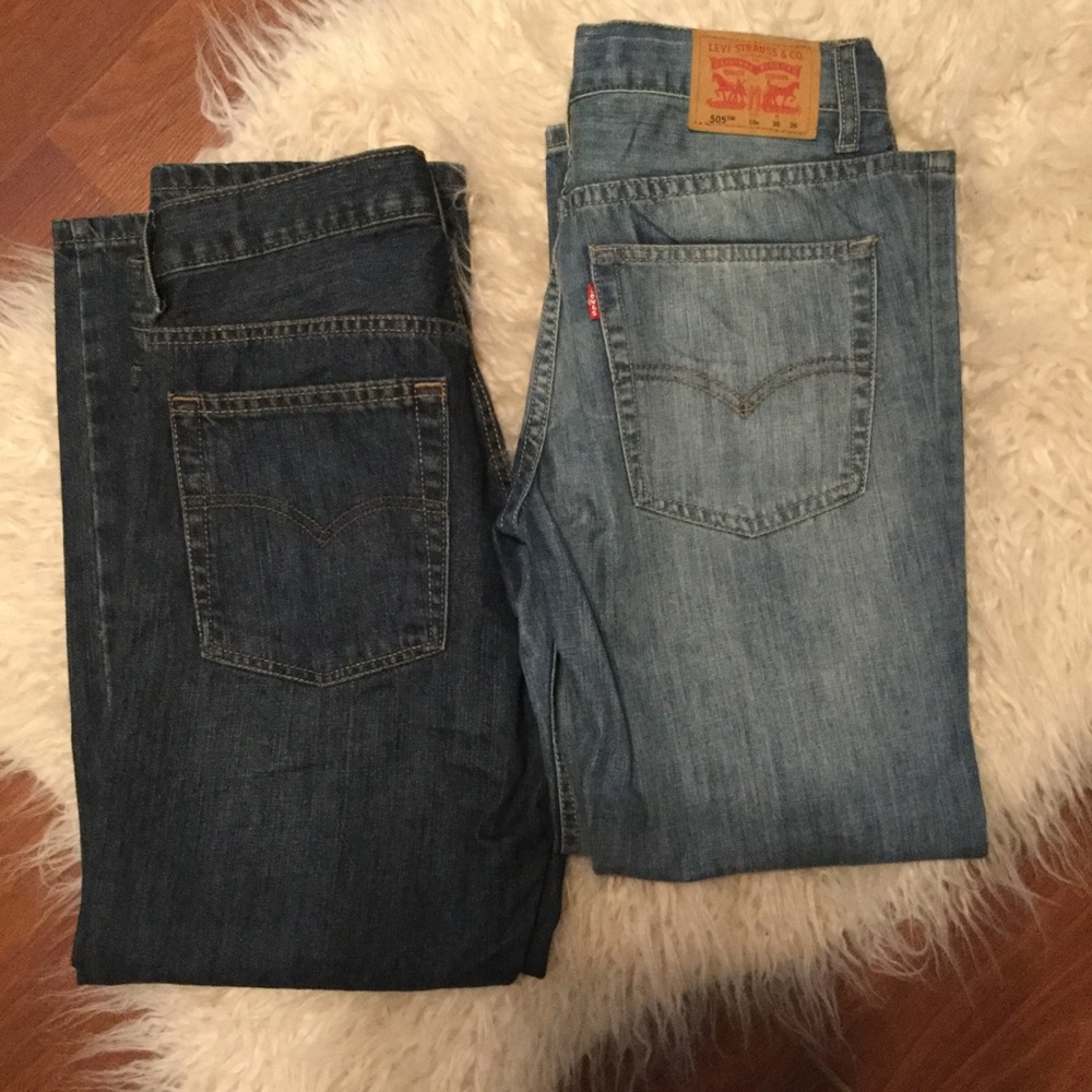 Boys Levi’s 505 jeans, 2 pair, 10 husky
